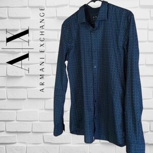 A/X Armani Exchange navy dress shirt